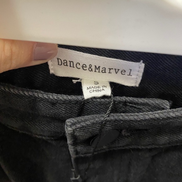 Dance & Marvel high waisted Black jean shorts - Picture 3 of 3